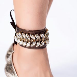 خلخال من جلد الثعبان البرونزي