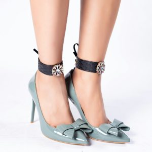 خلخال جلد أسود طبيعي